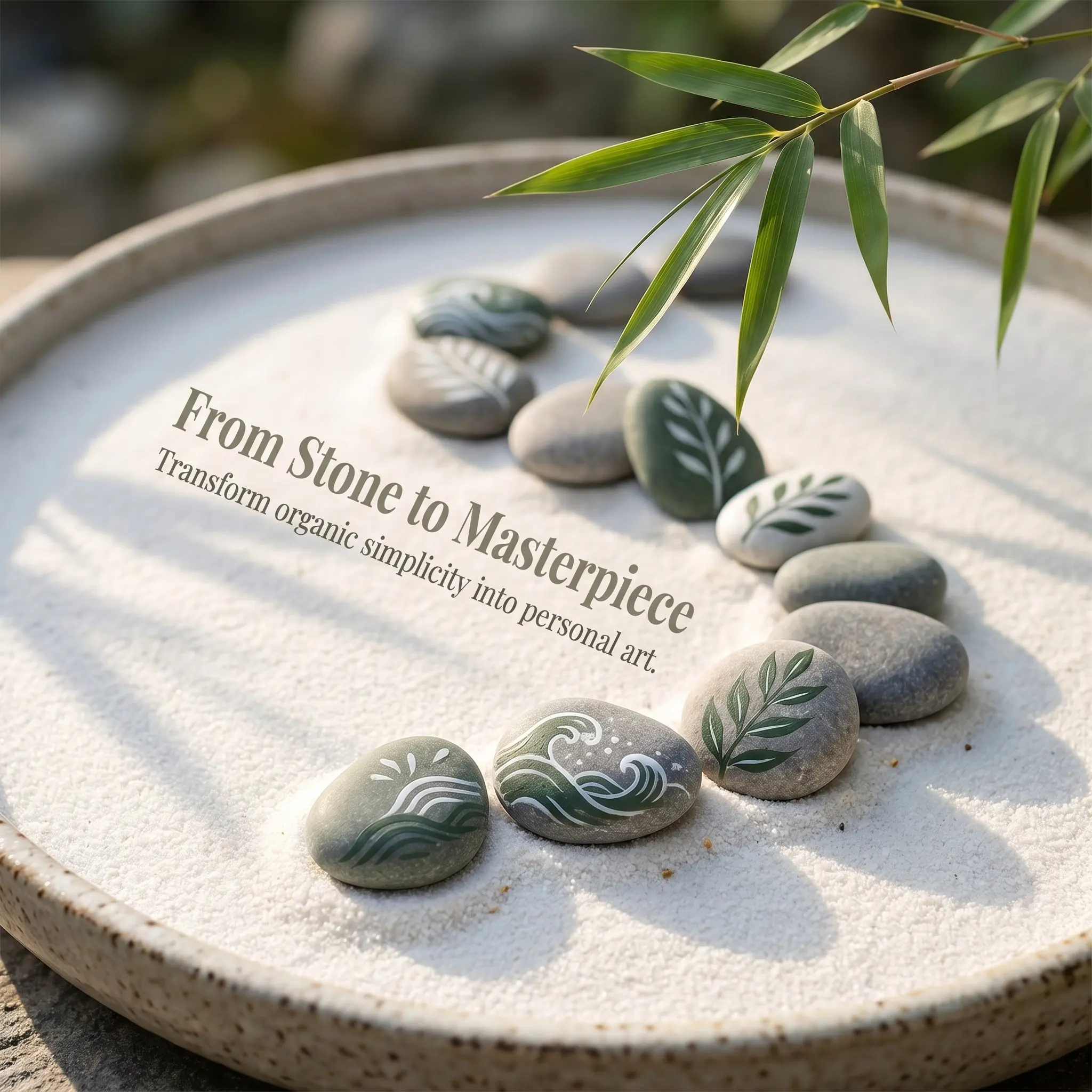 24Pcs Natural Flat River Rocks - 3-5Cm Smooth Large Painting Stones for DIY Kindness Stones Garden Pathway Decor Adult