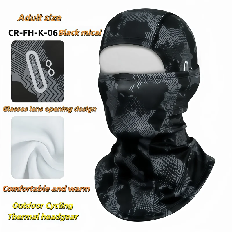 

Balaclava Cycling Mask Winter Warm Full Face Windproof Glasses Face Breathable Outdoor Sports Ski Bicycle Running Motorcycle Men