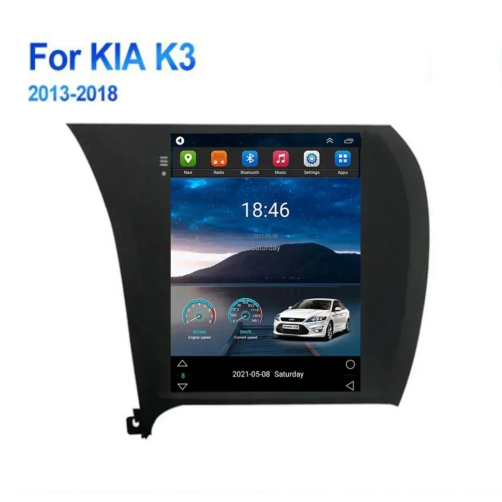 9.7" Android 13 For KIA Cerato K3 2013 2014 2015 Tesla Type Car Radio Multimedia Video Player Navigation GPS RDS Camera no dvd