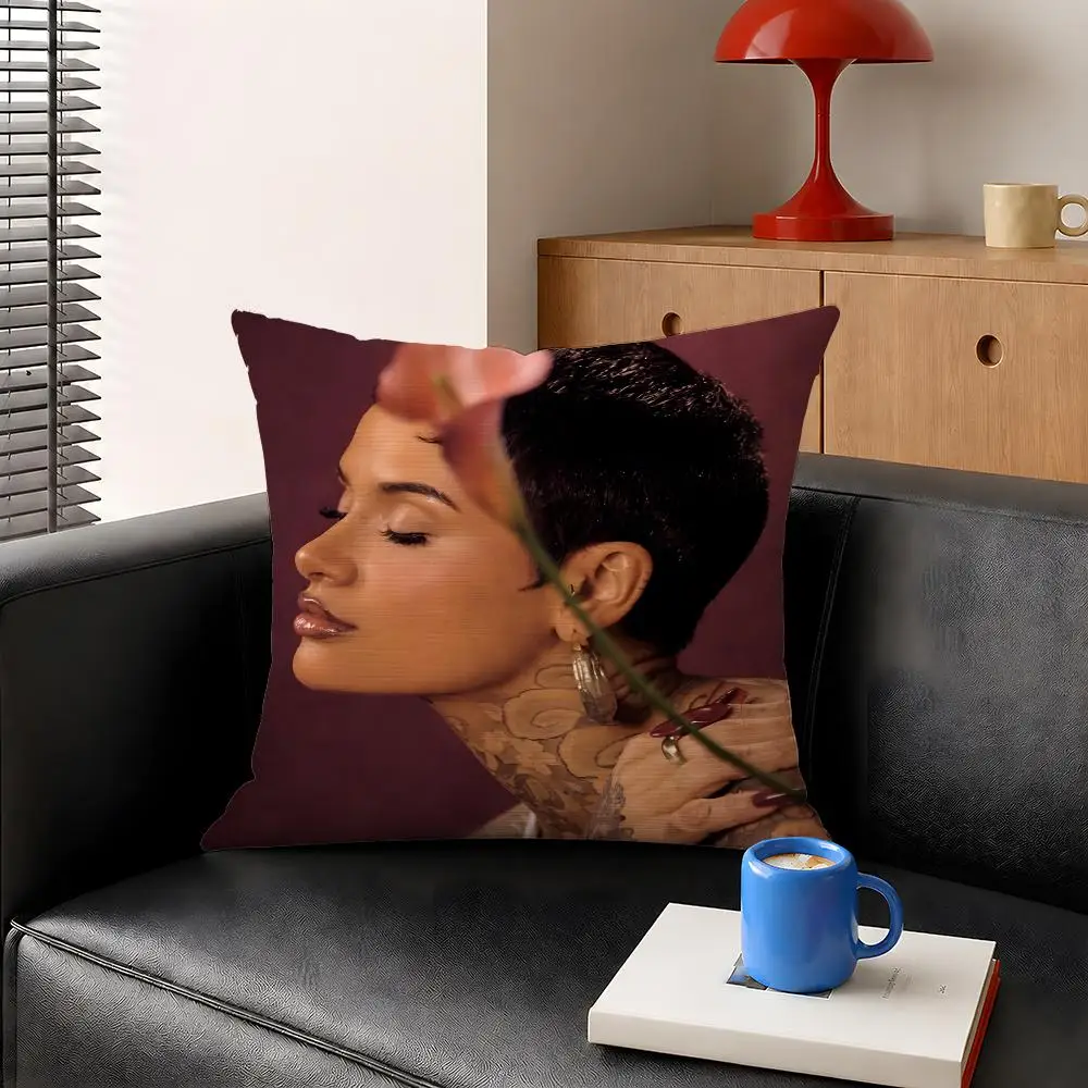 Singer Kehlani Alt RnB CRASH Cushion Cover Decorative Pillowcase Soft Short Plush Cozy Durable Sofa Home Decor Items Gift