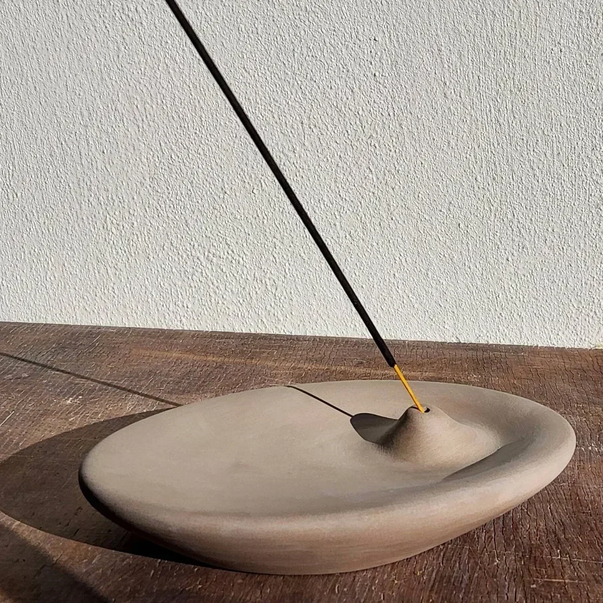 Soporte ovalado para varilla  incienso  hormigón, quemador  incienso, placa de línea, Base  bobina  sándalo, estudios