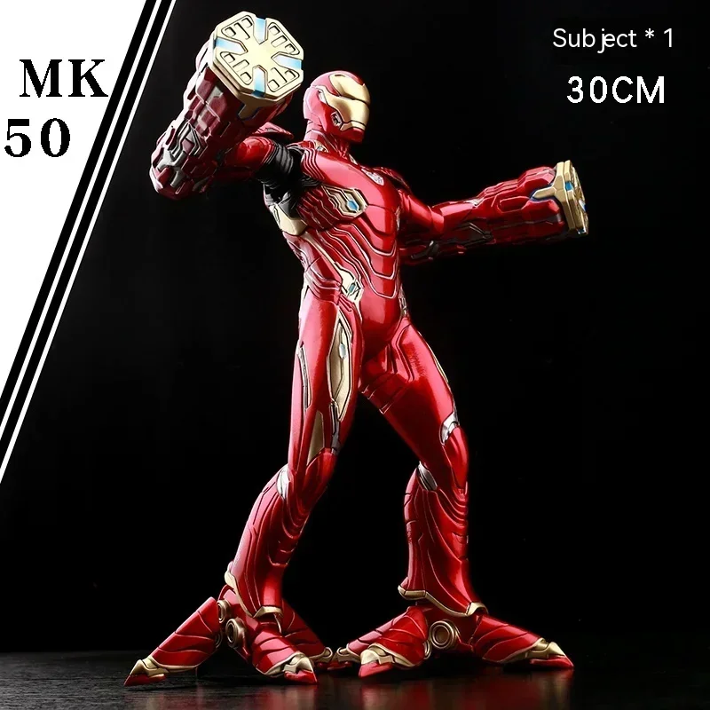 

Marvel Avengers 4 Iron Man Mk47 Mk50 Double-headed Eagle Imitation Metal Hand Do Captain America Static Posing A Thor Gift