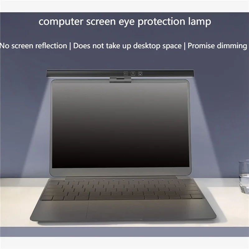 AFOURT-2X Lichtbalk voor laptopmonitor USB E-Reading LED-werklamp 3, instelbare kleurtemperatuur, geen schermverblinding