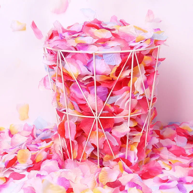 Seda Artificial Pétalas De Rosa para Festa De Casamento, Favores De Flores, Suprimentos De Rosas De Decoração, Várias Cores, 500 Pcs