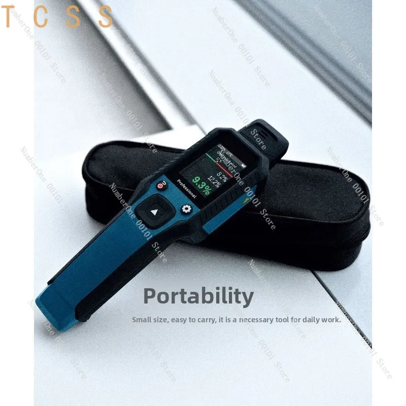 GMP2-15 High Precision Wood Moisture Meter, Portable Humidity Detector for Wood Water Content Measurement