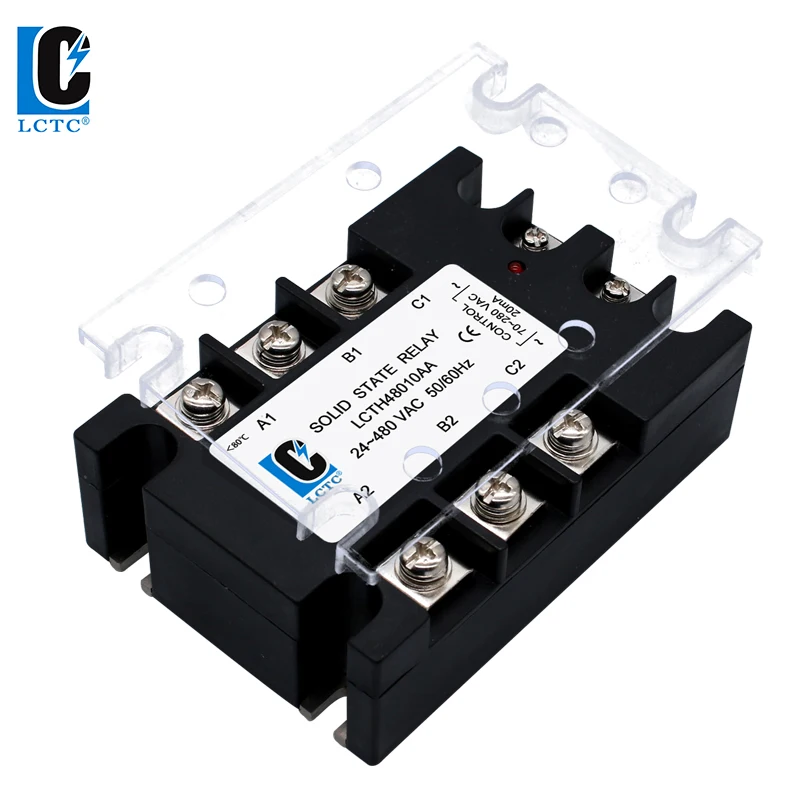 Three-phase Solid State Relay AC Control AC 25A 40A 100A DC Control AC 3 Phase SSR 25DA 40DA 380VAC