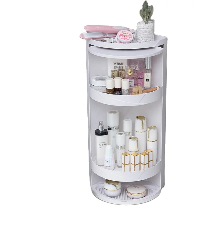 

new design wholesale bathroom items waterproof corner rotating storage rack