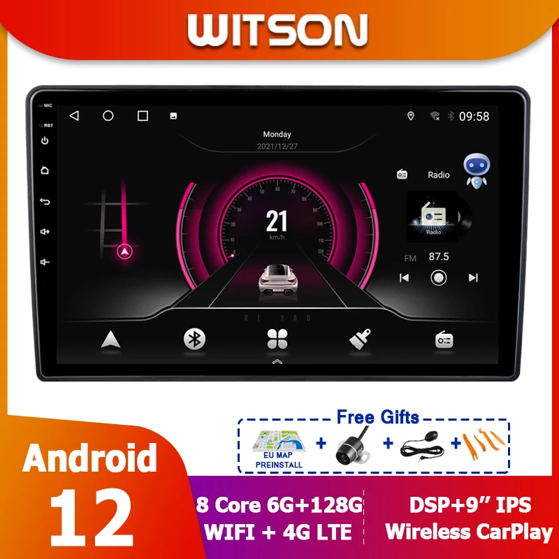 Audio Car GPS Navigation Multimedia Player For KIA CEED 2010 2011 2012 9 inch Screen Radios Android 14 Stereo 2Din WIFI CarPlay