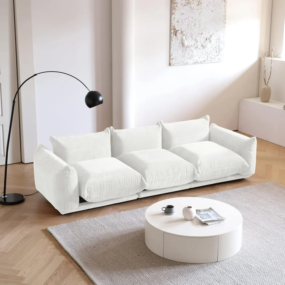 sofa.Modular Sectional Sofa,104inch Minimalist Sofa Couch,Chenilleyarn Convertible Couch,3 Seater Modern Living Room Sofa Sets