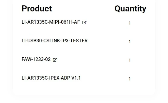 Leopard Imaging LI-USB30-AR1335C-061H USB 3.0 모바일 카메라, 로봇, Iot, Metaverse, AR, VR, AI