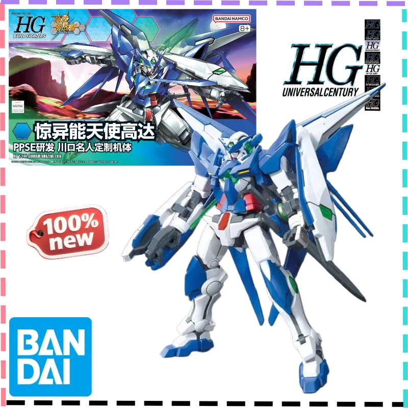 

В наличии Bandai, оригинальный Gundam HG 1/144, удивительный ангел, сборная модель, коллекционные праздничные подарки, украшения, фигурка меха, модные игрушки