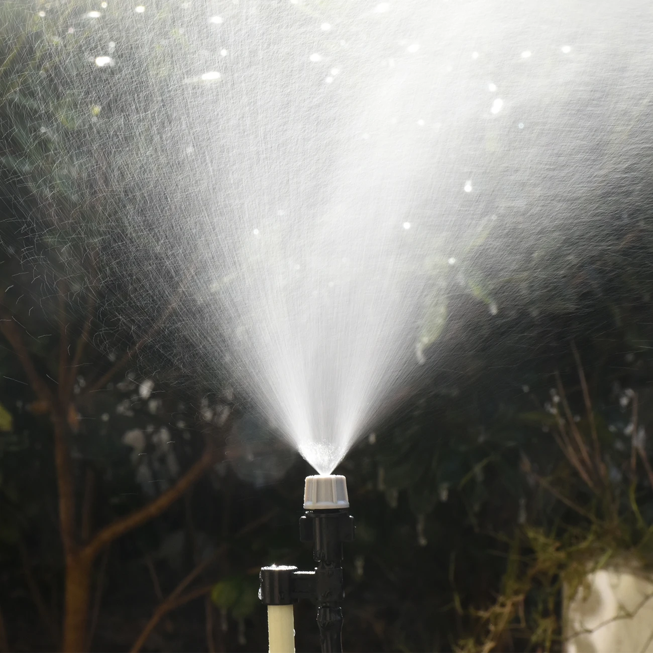 KESLA-cabezales de rociador de nebulización de jardín, 20 piezas de riego de plástico, boquilla con juntas en T para riego por nebulización