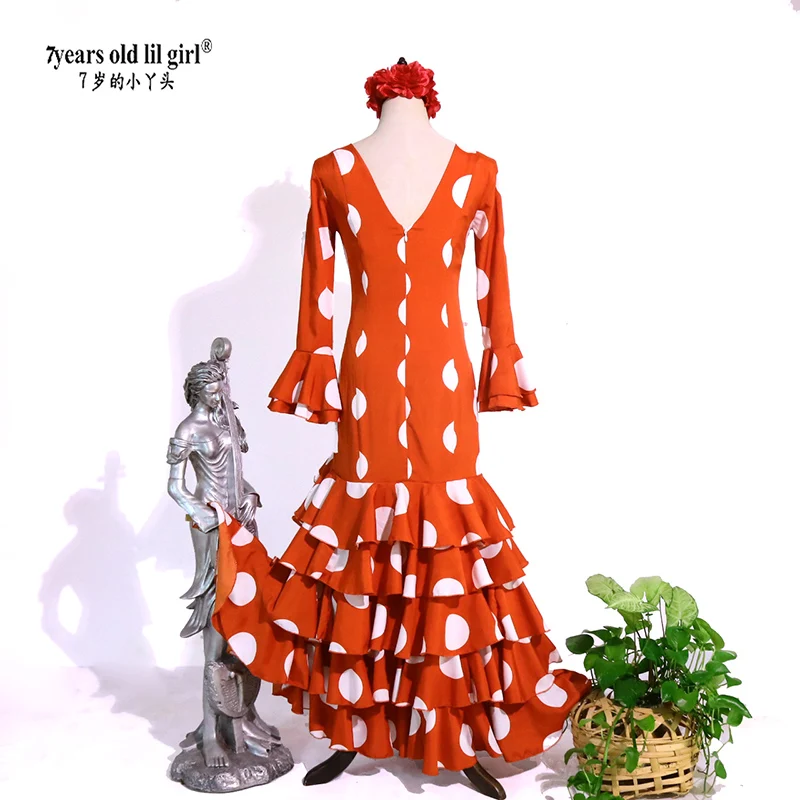 Robe de danse espagnole robe Flamenco porter des femmes M06