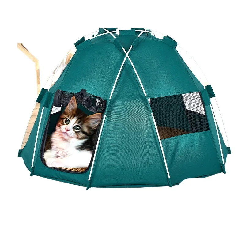 

Outdoor camping pet tent universal indoor cat nest foldable portable cat tent