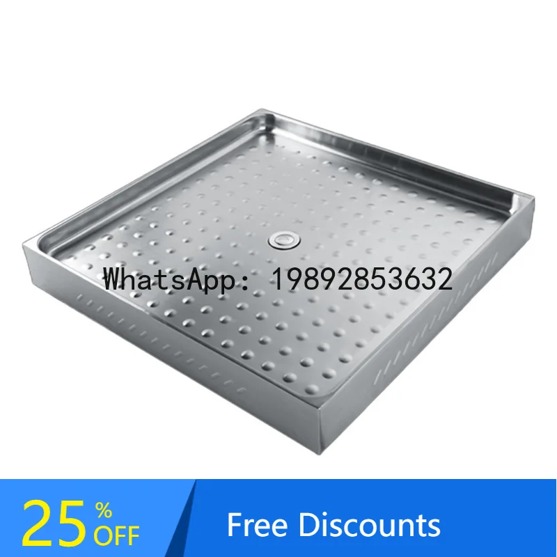CZ 304 Stainless Steel Shower Room Base Plate for Export RV Hotel Gym Apartment Engineering Square Floor Support