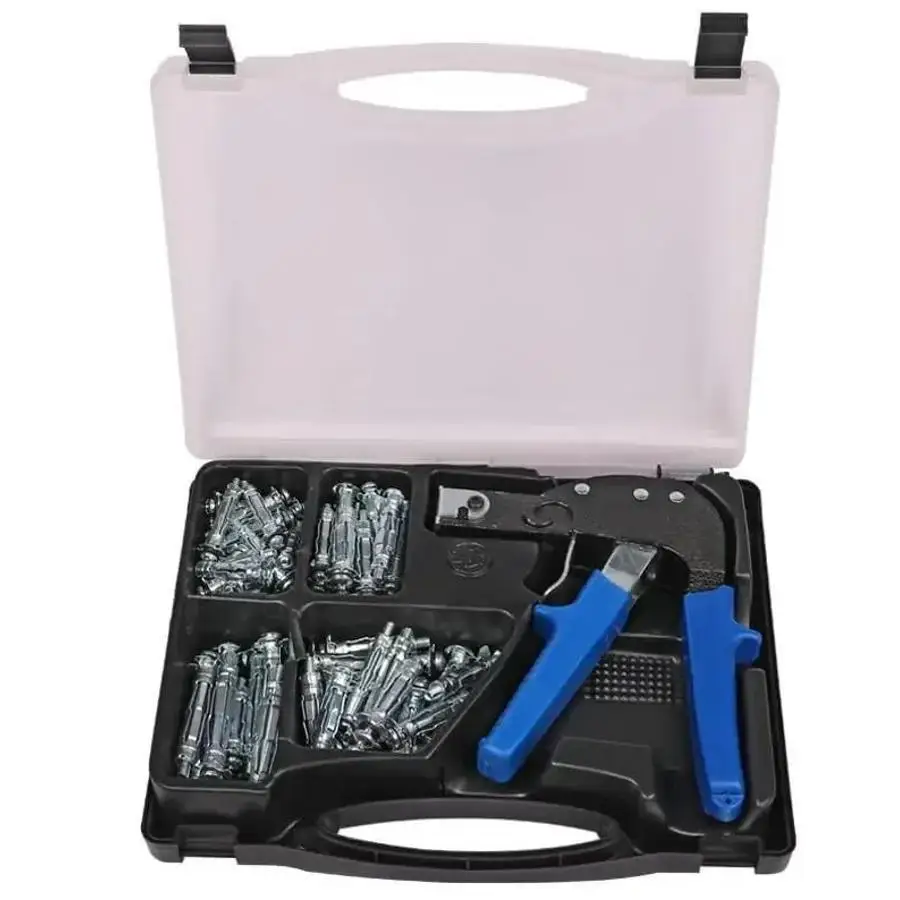 72Pcs Hollow Wall Anchor Molly Bolt Set With Installation Tool Heavy Duty Screws For Drywall Plasterboard Repair Fixing Kit