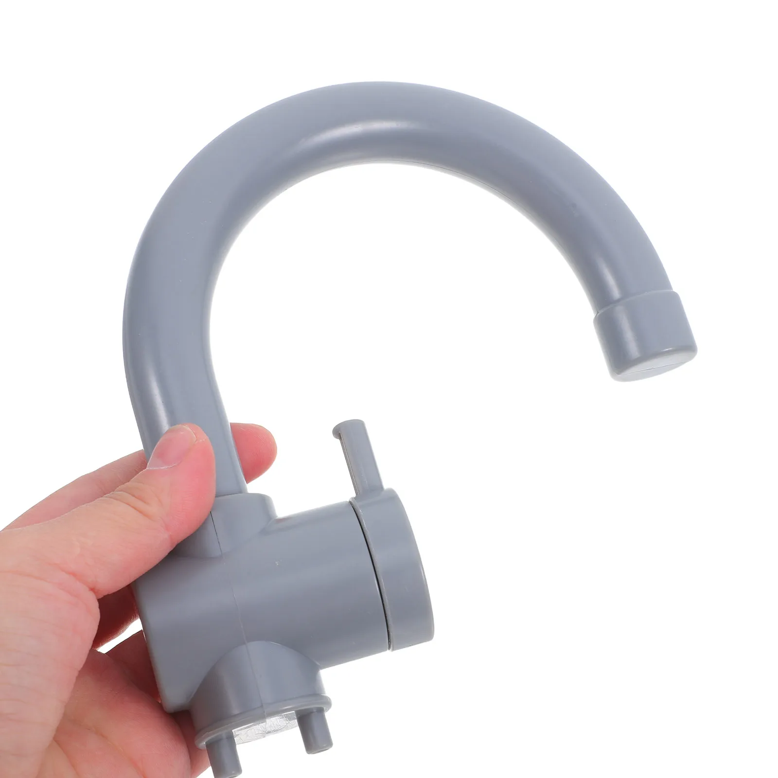 

2 Pcs Playing House Faucet Kids Kitchen Accessories Pretend Imitation Water Toy Grey Children's