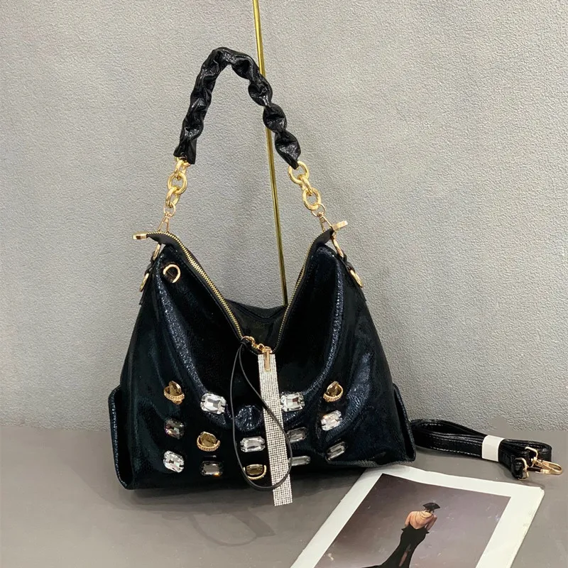 

Fashion Beaded and Glittering Pattern Bag - New Style Women's Large Capacity Shoulder Sling Bag - Fashion Women's Bag