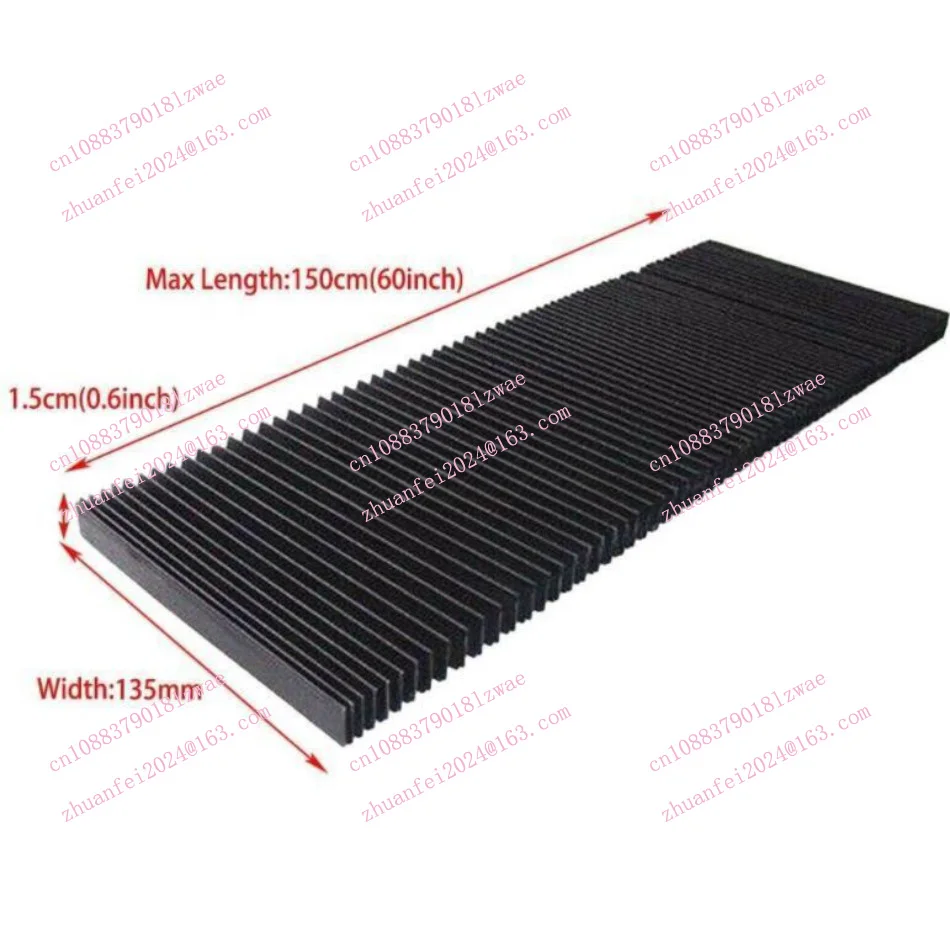 1pc CNC Engraver Machine Protector Flat Accordion Bellow Way Cover High Flexible