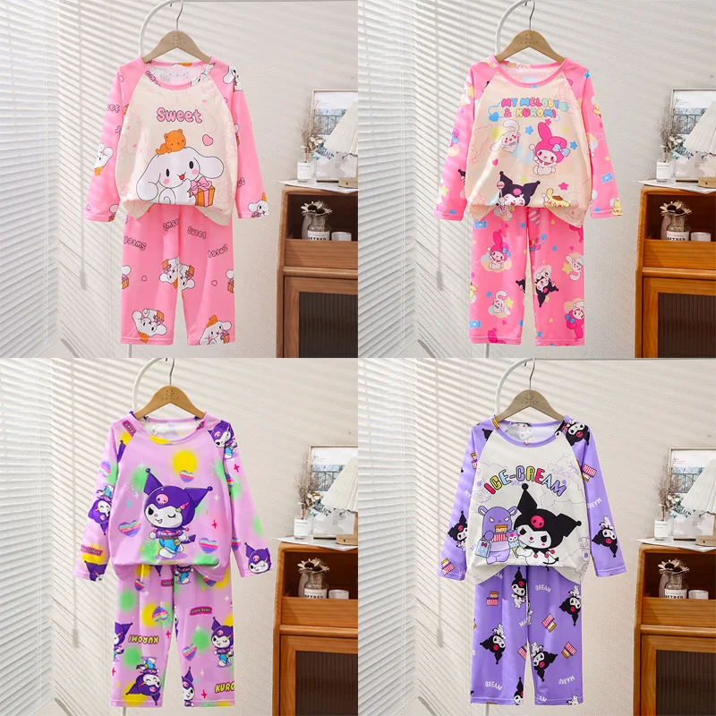 

Miniso Winter Autumn Children's Pajamas Set 2024 Cute Anime Cartoon Kids Pijama Long Sleeve Sleepwear Cute Boy Girl Gifts