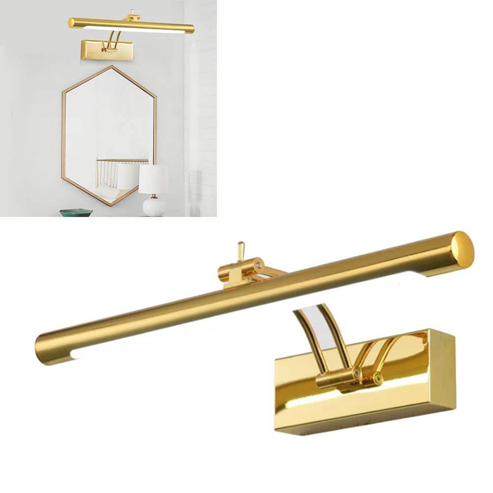 Espejo de tocador de maquillaje con luces, faro, lámpara de pared LED, estilo americano moderno
