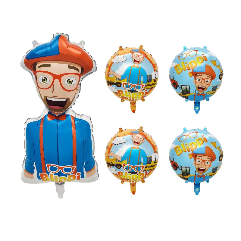 English Teacher Supplies Cartoon Blipping Birthday Party Decoration Baby Shower Boy Girl Kids Favors Party Supplies Gift Balloon