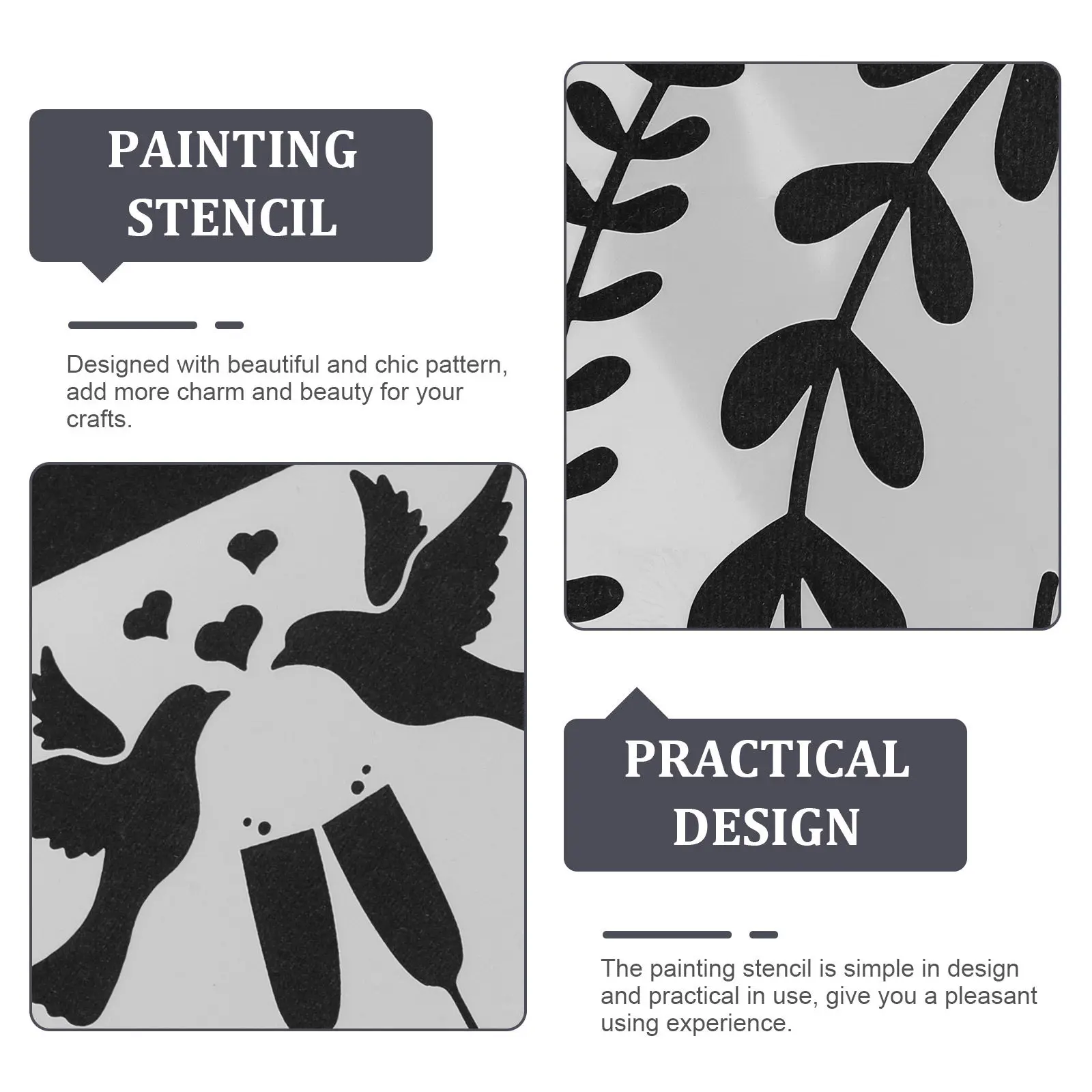 40Sheets Letter Stencil Flexible Washable for DIY Painting on Wood Fabric Paper Alphabet Stencils Wall Art Letter Stencil
