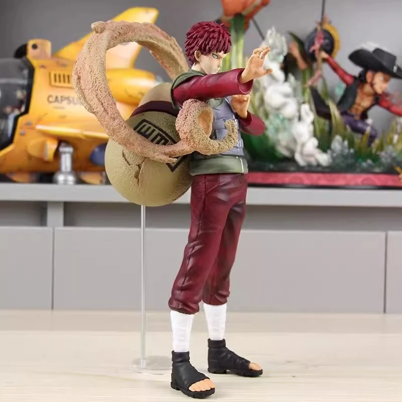 30cm nova naruto anime figura gaara periférico pvc modelo cena estátua decoração de mesa ornamentos crianças presentes aniversário brinquedos