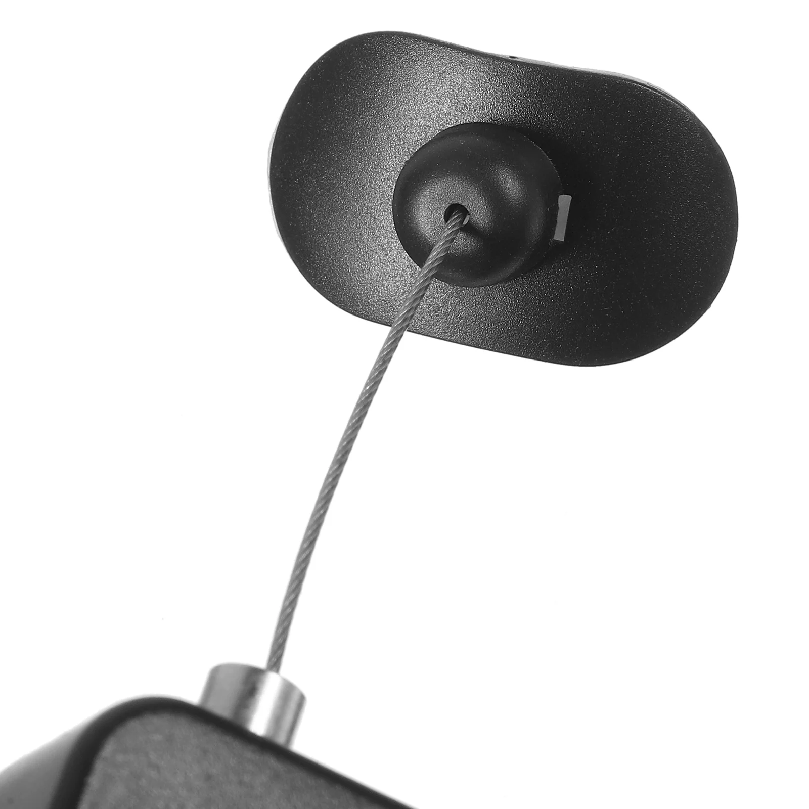 

2Pcs Cable Lock Black 1m Retractable Dvd Remote Control Tether Remote Tether Security Hardware