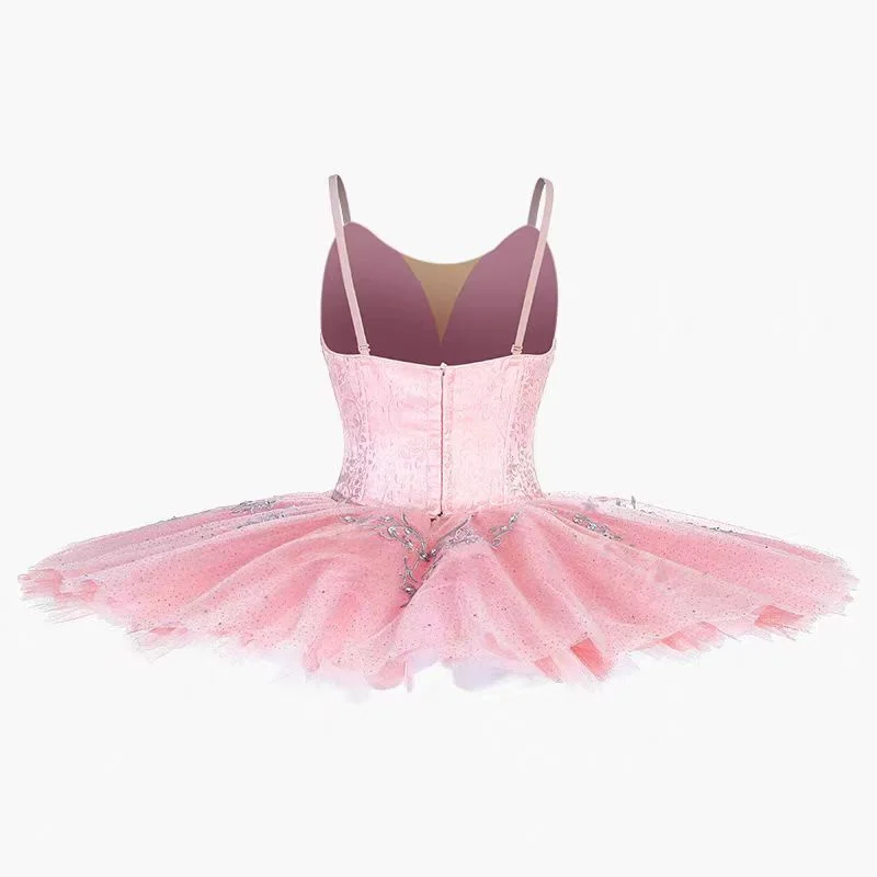 2025 فستان باليه بلوبيرد فضي خرافي فستان المنافسة GDC زي أداء احترافي مخصص