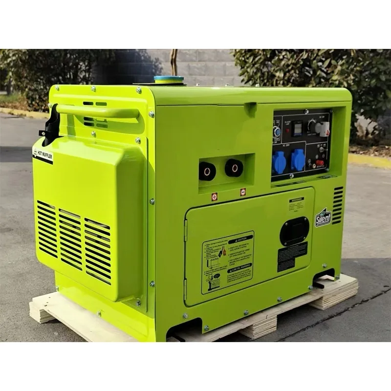 Silent Diesel Generator Set Home Use 3kva 5kva 8kva 10kva Diesel Generators 50/60Hz 5kw Rated Voltage 380v