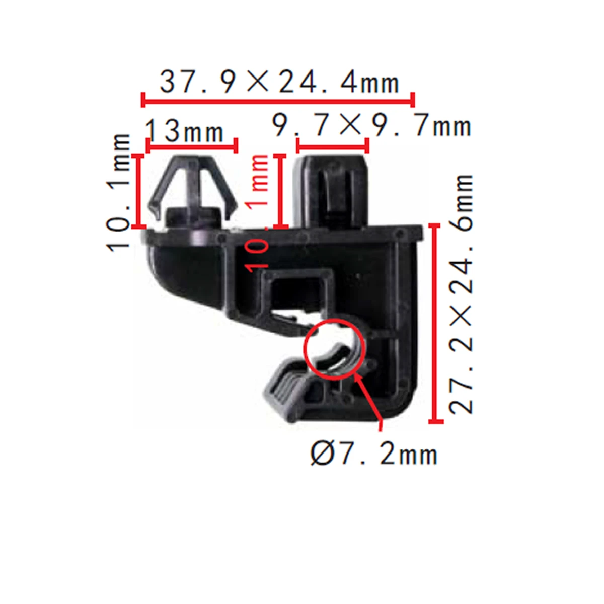 2x Nylon Headlamp Housing Retainer For Nissan Toyota 5327144010 263984Z000 263982Y001 263984M400 53271-44010 26398-4Z000