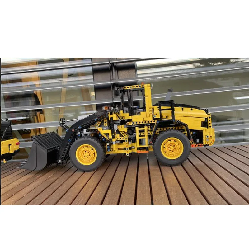 

MOC-125288 Cargo Transport Wheel Loader City Excavator Dozer Building Blocks Model 1970 Parts Boys Kids Birthday Toy Gifts