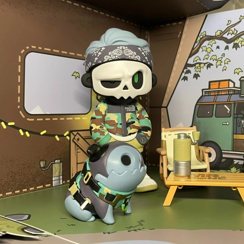 ミスターボーン 第 4 世代キャンプシリーズ ブラインドボックス トレンディなおもちゃ ミステリーボックス アニメフィギュア デスクトップモデル デザイナードール サプライズギフト