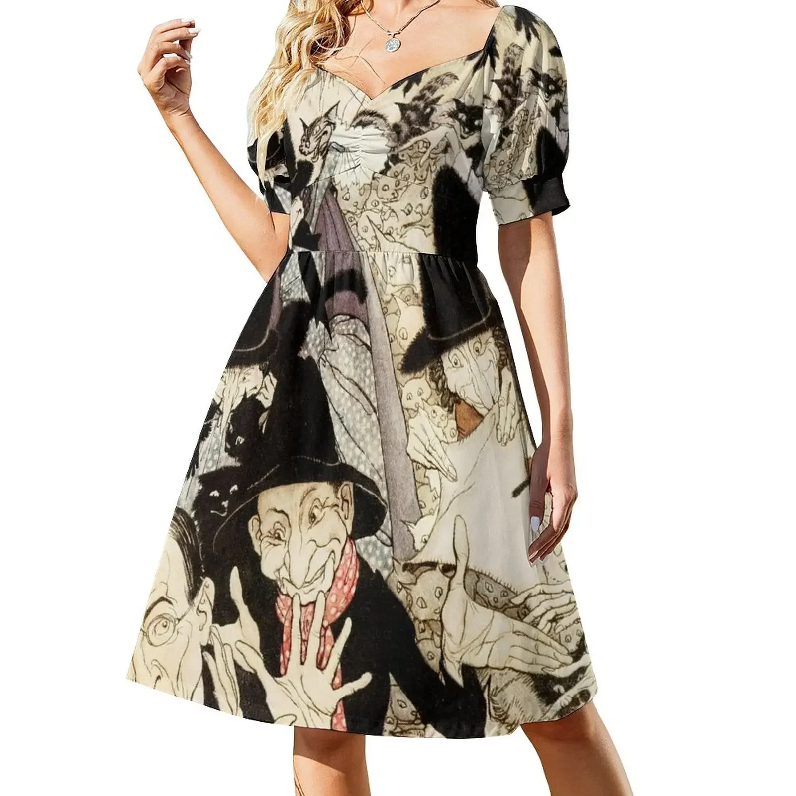 

Arthur Rackham - As I was going to St. Ives Sleeveless Dress party dress women elegant luxury Dress