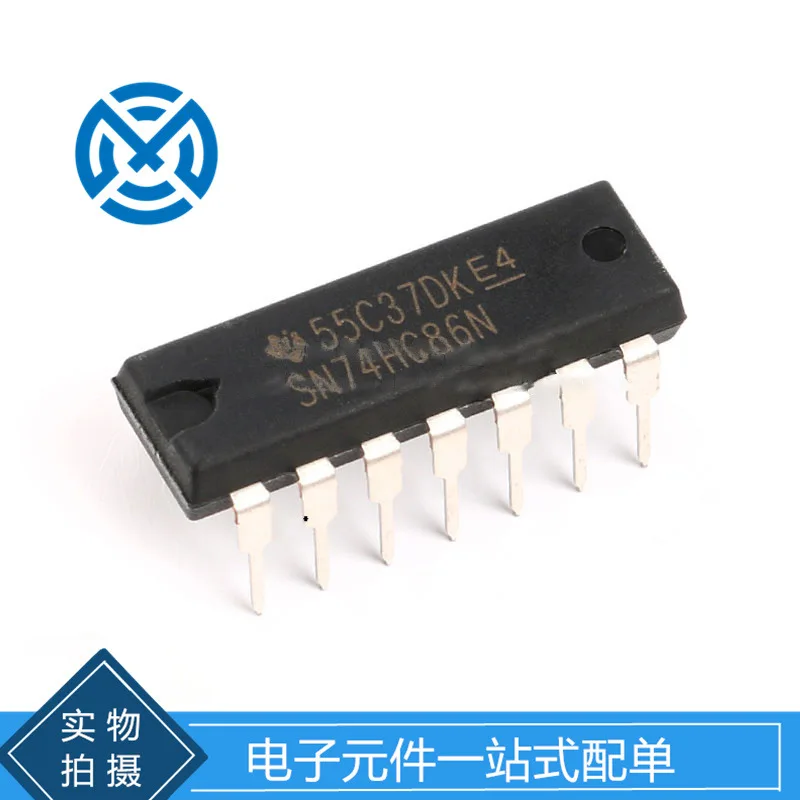 

In-line SN74HC86N chip 2 Input side four XOR gate DIP-14 logic chip components Original