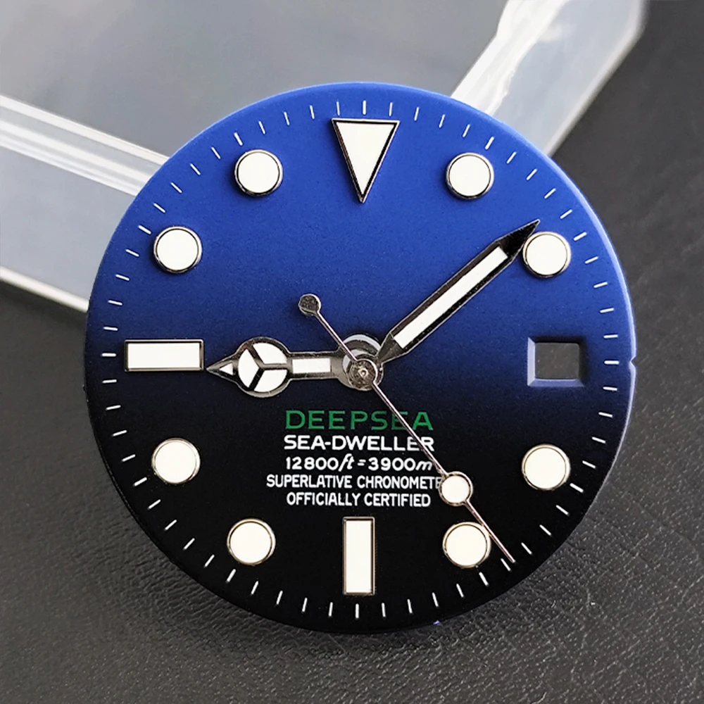 28.5 mm Watch Dial Fits NH35 NH36 E2824 PT5000 Movement Accessories Luminous Sterile Dial Custom Logo Watch Modification Parts