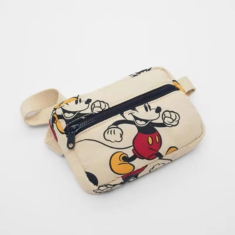 Disney 2024 New Cartoon Mickey Kindergarten borsa da scuola piccola per bambini Cute Mickey Mouse Print zaino leggero per studenti