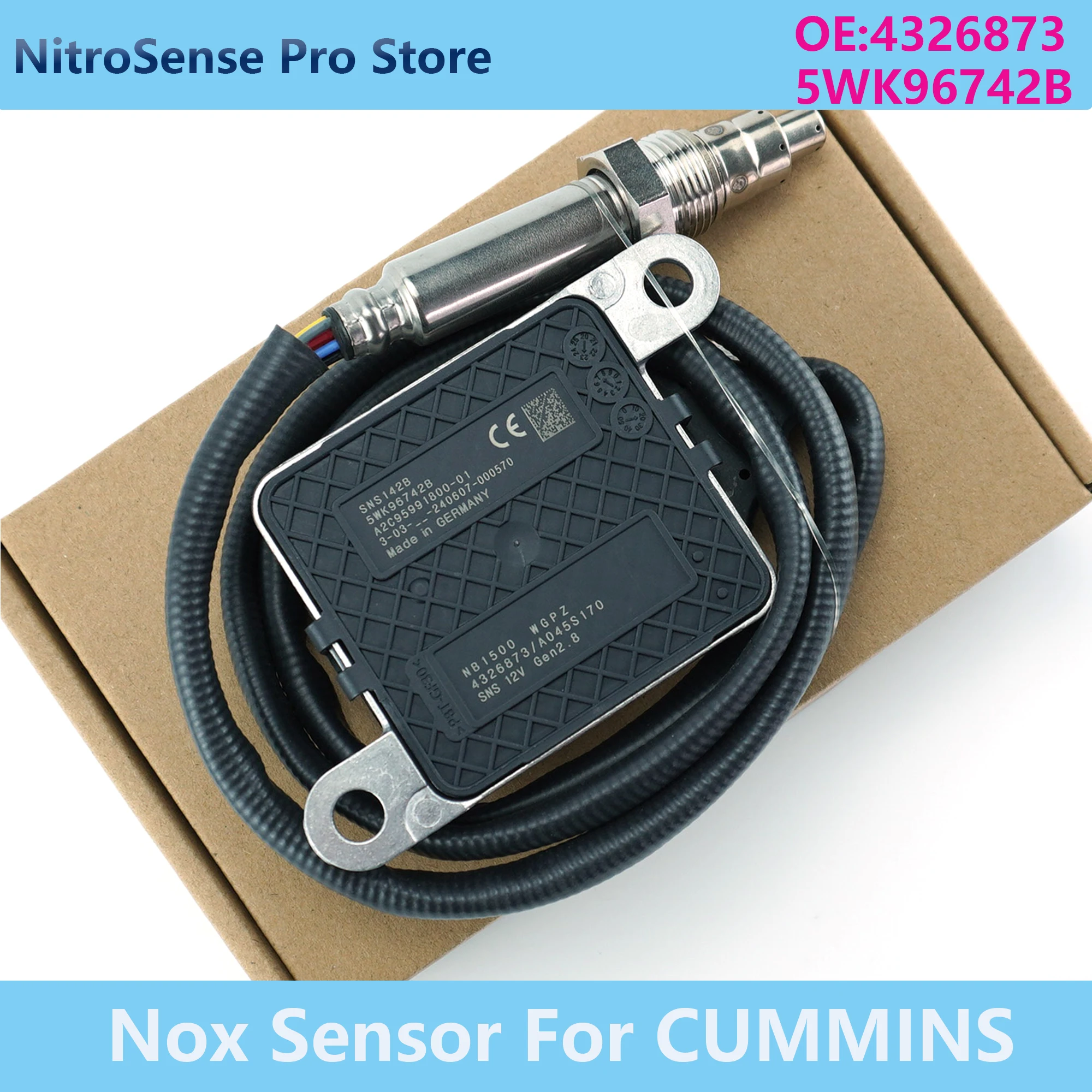 

5WK96742B 4326873 5WK9 6742B High Quality Nitrogen Oxide Sensor for Cummins for Dodge Ram 2013-2018 6.7L Diesel