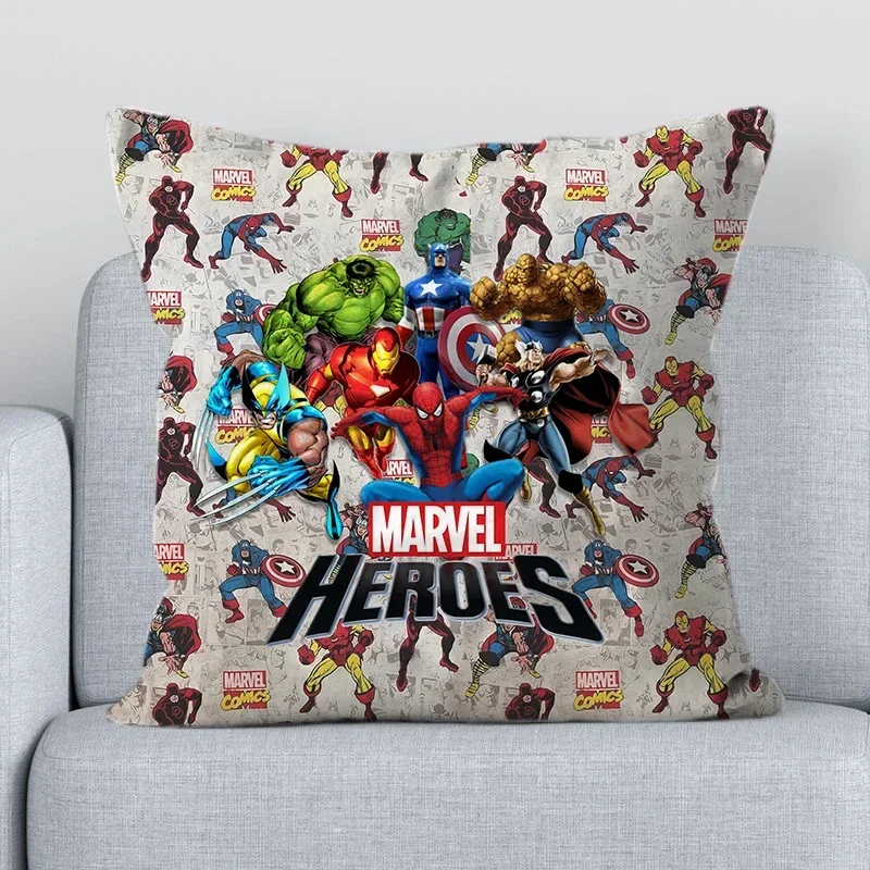 Наволочка Marvels Avengers с принтом аниме «Паук-мани», наволочка для детской спальни, кровать, диван, украшение для дома на Хэллоуин, подарок