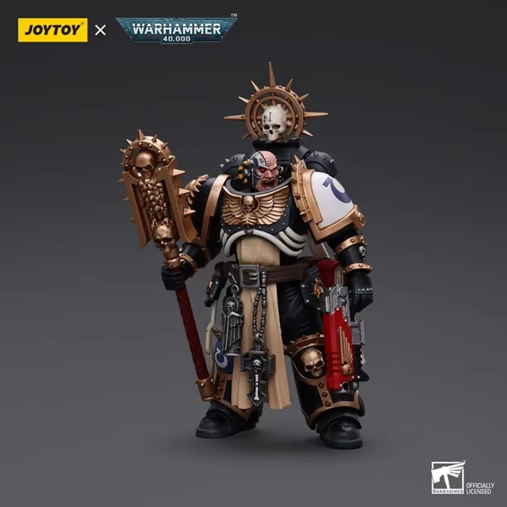 JOYTOY Warhammer 1/18 40K Action Figure Ultramarines Chaplain Indomitus Anime Model Collection Movable Joints Children Toy Gifts