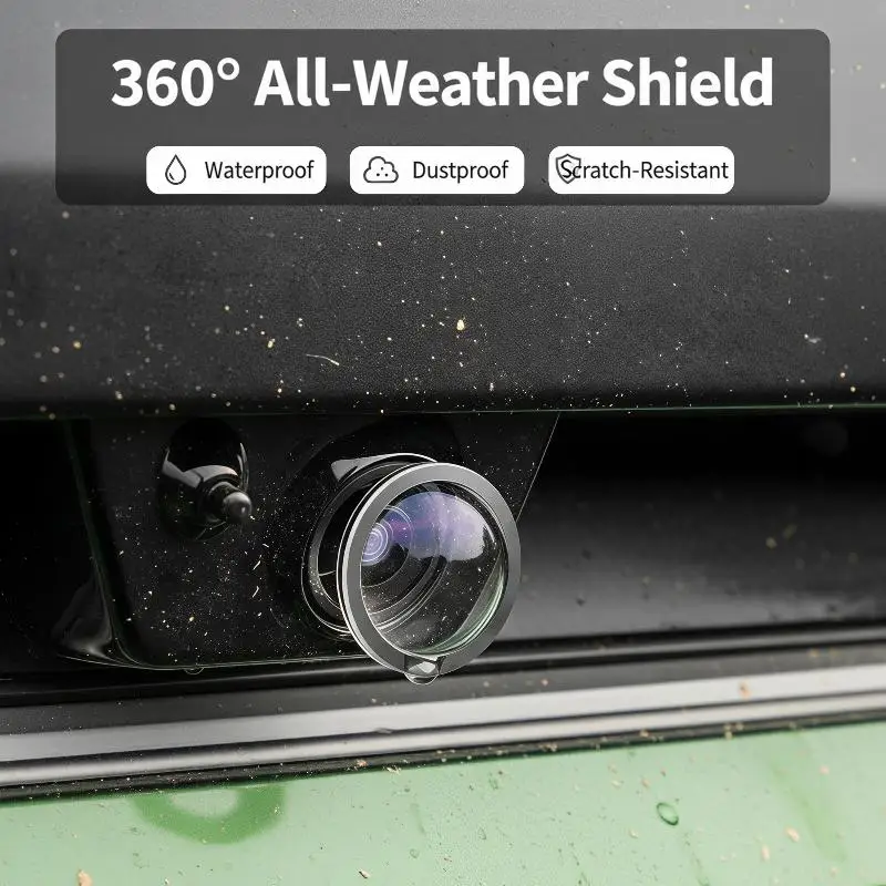 2/4PCS Universal 360 Panoramic Reversing Camera Protect Cover Scratch Resistant Waterproof Dustproof ResidueFree HighTransparent