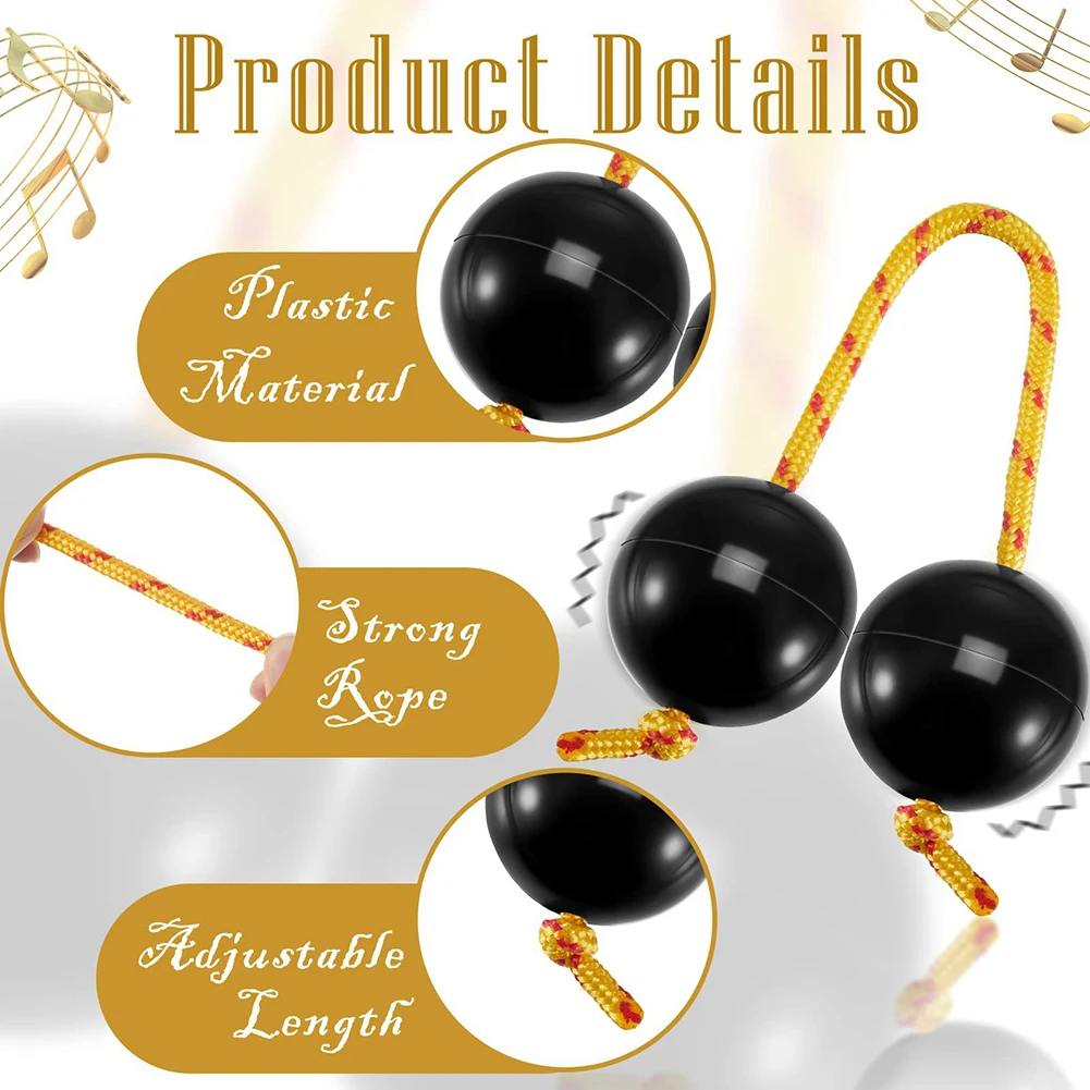 1 Pair Kashaka Rhythmic Balls Sand Egg Asalato African Shakers Rhythm Fingertip Abs Sand Ball For Kid Adults Beginners