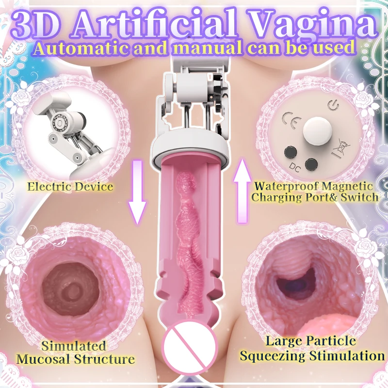 BONMOR Elf Sex Doll Half Body Male Masturbators Automatic Ass with 7 Thrusting Realistic Vagina Sex Toys for Men Onahole 17kg