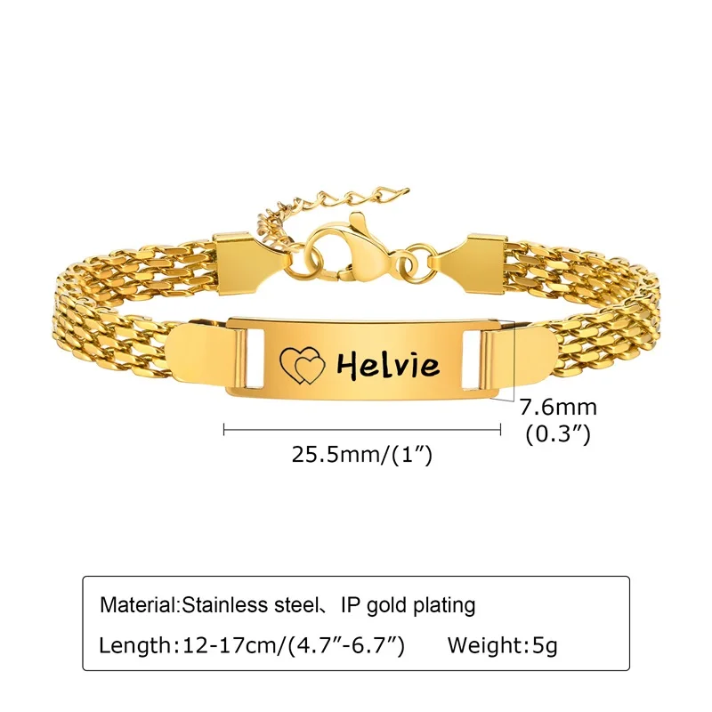 Personalisiertes Baby-Namensarmband 14K Vergoldet Individuelles ID-Armband für Mädchen Jungen Maßgefertigtes Textarmband Neugeborenen-Geschenk – Detail 13
