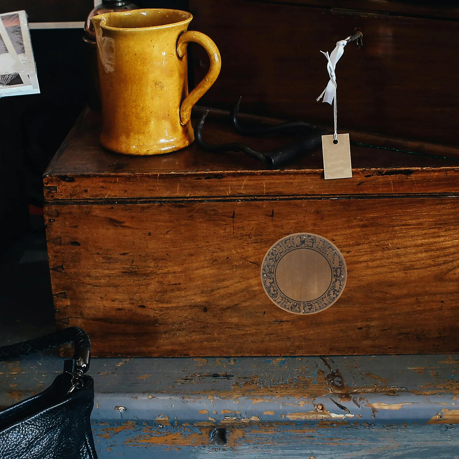 

Wooden Box Accessories Copper Inlay Decorative Plate For Cabinet Stand Storage Unit Brass Hardware Corner