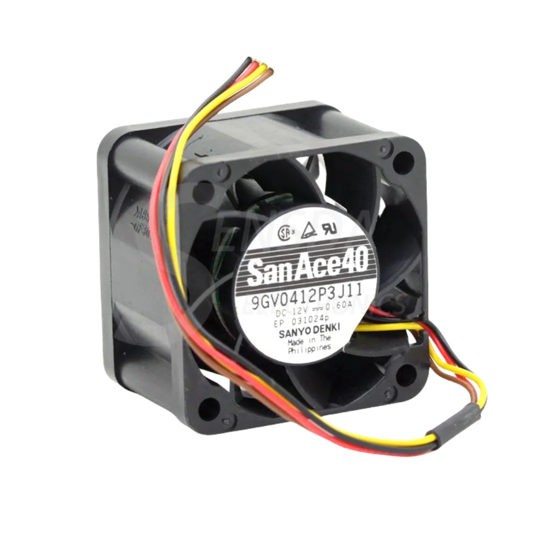 Ventola con custodia da 40 mm per Sanyo 9GV0412P3J11 40x40x28mm 12V 0.6A PWM Ventola di raffreddamento ad alte prestazioni a doppia sfera