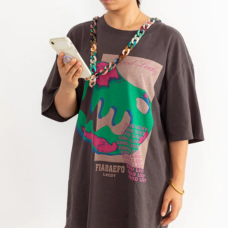 Eye-catching Mix-and-Match Cell Phone Shell Chain with Anti-drop Function, 120cm