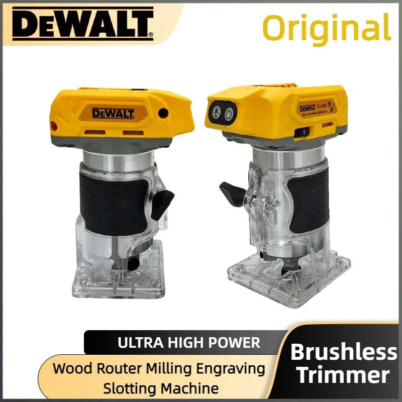 

Беспроводной электрический триммер DeWALT с бесщеточным двигателем, 33000 об/мин, для обработки дерева, фрезерования, гравировки и нарезки пазов