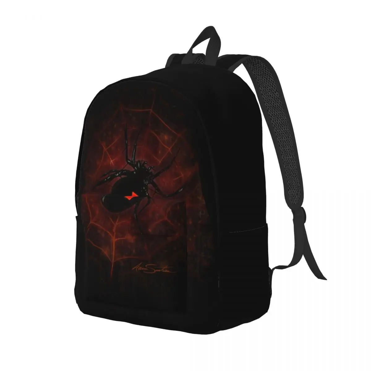 Black Widow Spiders Teenage Backpack Gift Student Work Daypack for Men Women Laptop Computer Shoulder Bag